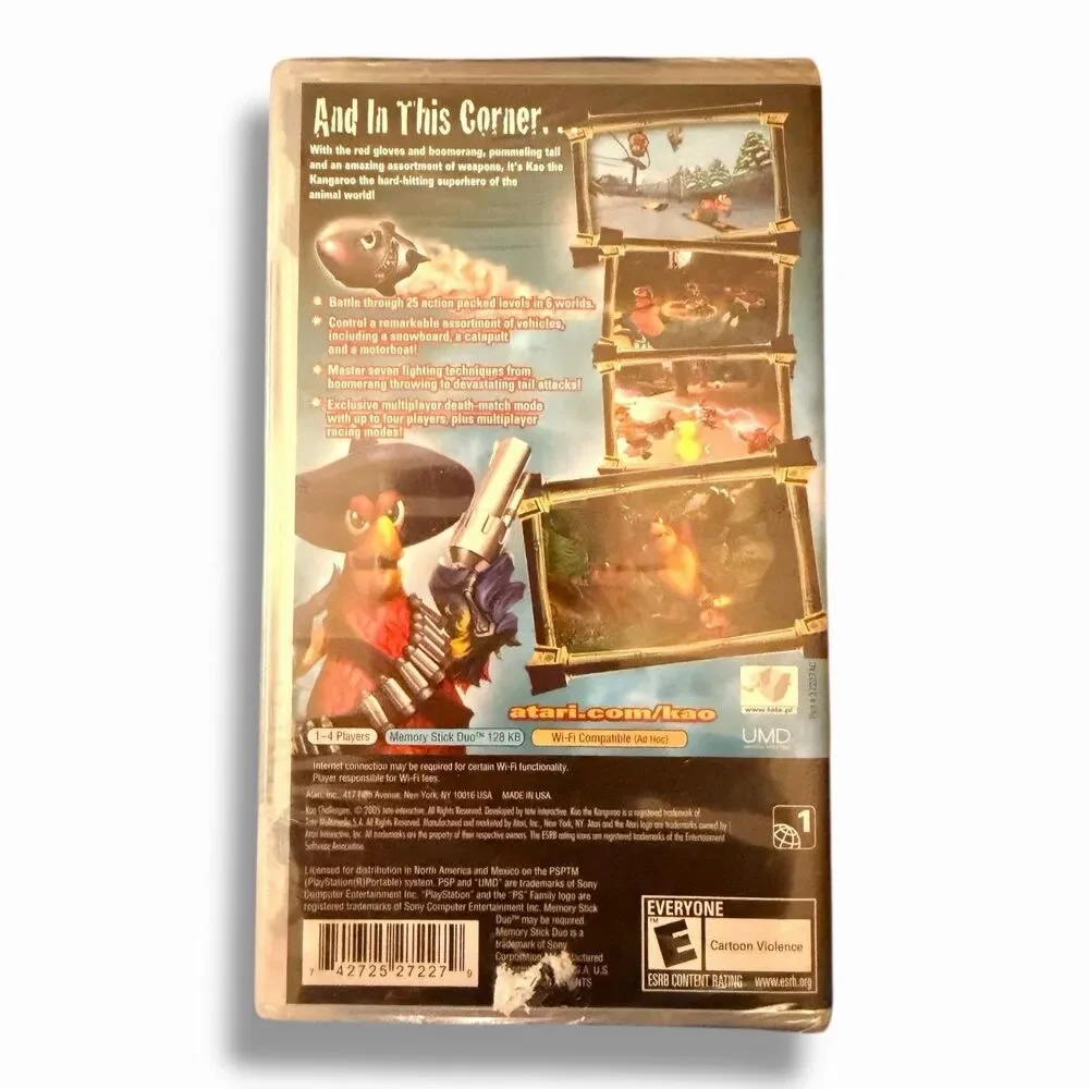 Kao Challengers (Sony PSP, 2006) Factory Sealed. Brand New -Atari Rated Everyone